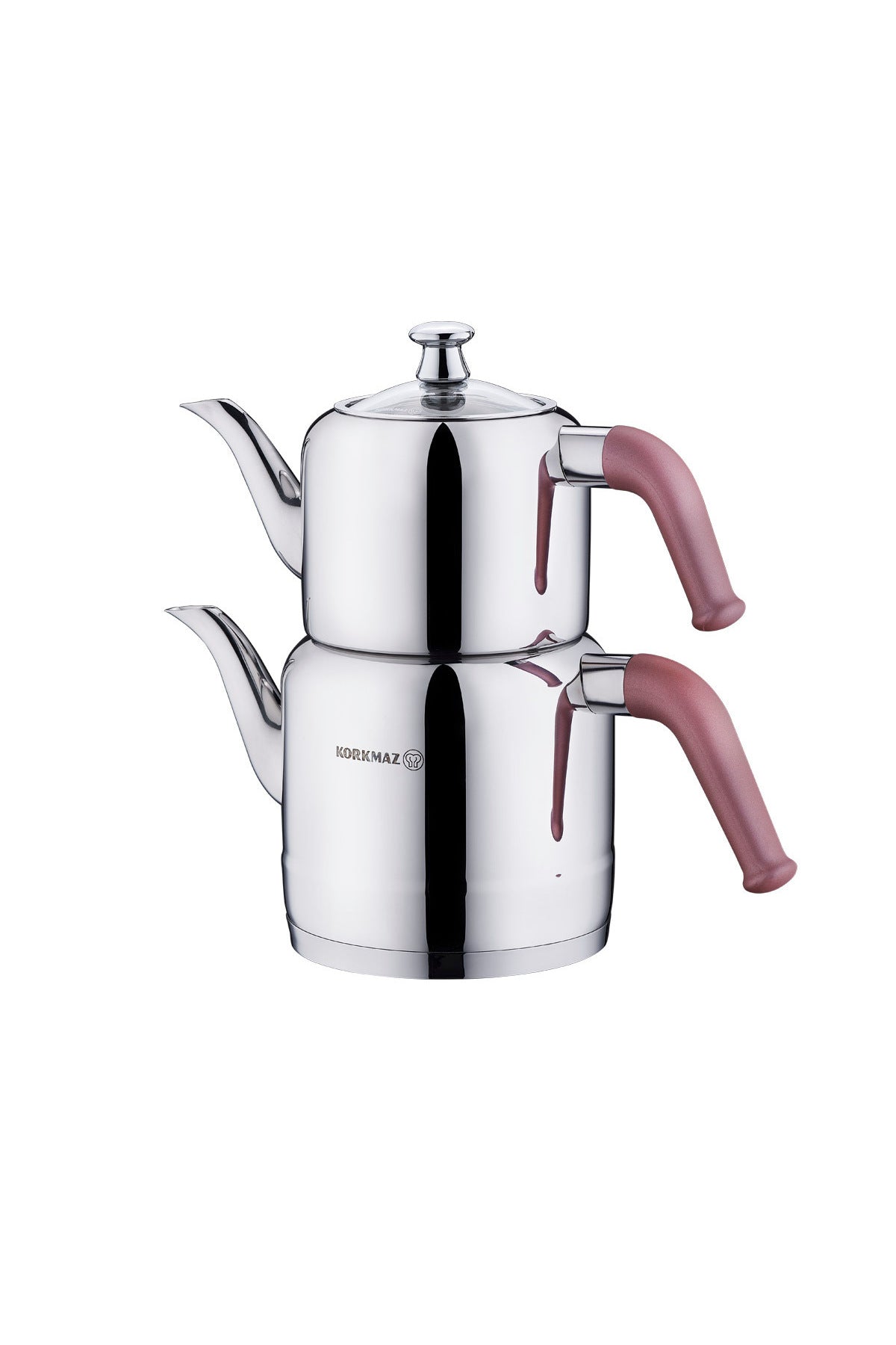 KORKMAZ Riva Rosa Gold Teapot Set 1.9 lt A189-01 - MALLTURK