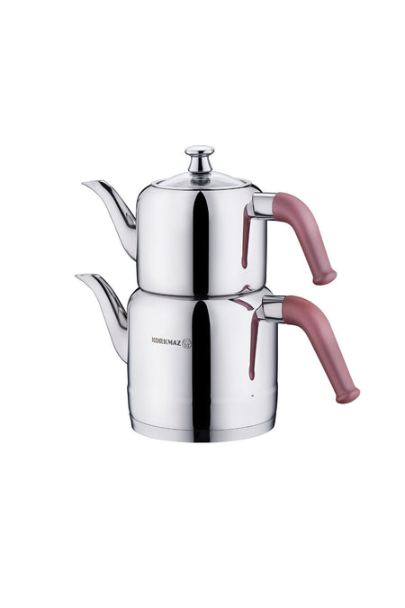 KORKMAZ Riva Rosa Gold Teapot Set 1.9 lt A189-01 - MALLTURK