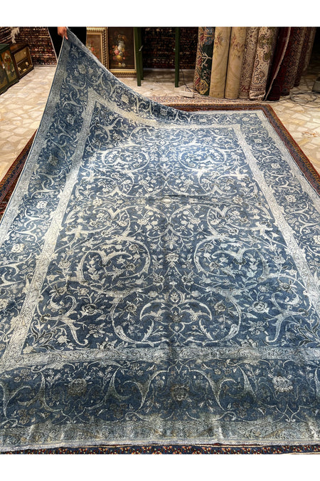 RD RAMAZAN DAG Hand Rug Art Hand-Woven Fine Rug Pera Tughra Silk Weave Kumkapi Design Size 313x219 - MALLTURK