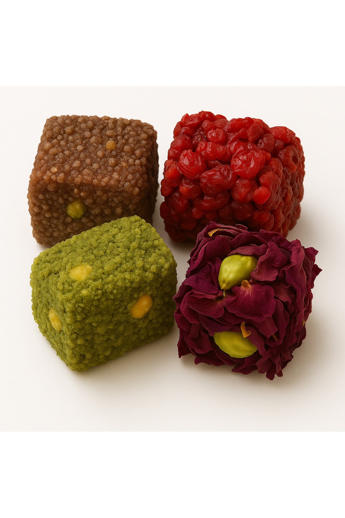 Genel Markalar ozel Assorted cesit Pistachio Cut Turkish Delight 300 g Pistachio Dream - MALLTURK