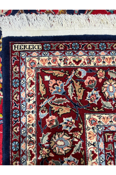 RD RAMAZAN DAG Hand Rug Art Hand-Woven Hereke Rug Signed Seven Mountains Flower Sumerbank Weave Magnificent Bir Eser Size 290x200 - MALLTURK