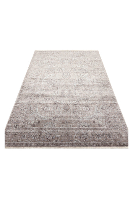Eko Rug Eko Rug Taftan Tf 07 Smoke Grey Pakistan Overdyed Style Handcrafted with Special Looms Produced Rug - MALLTURK