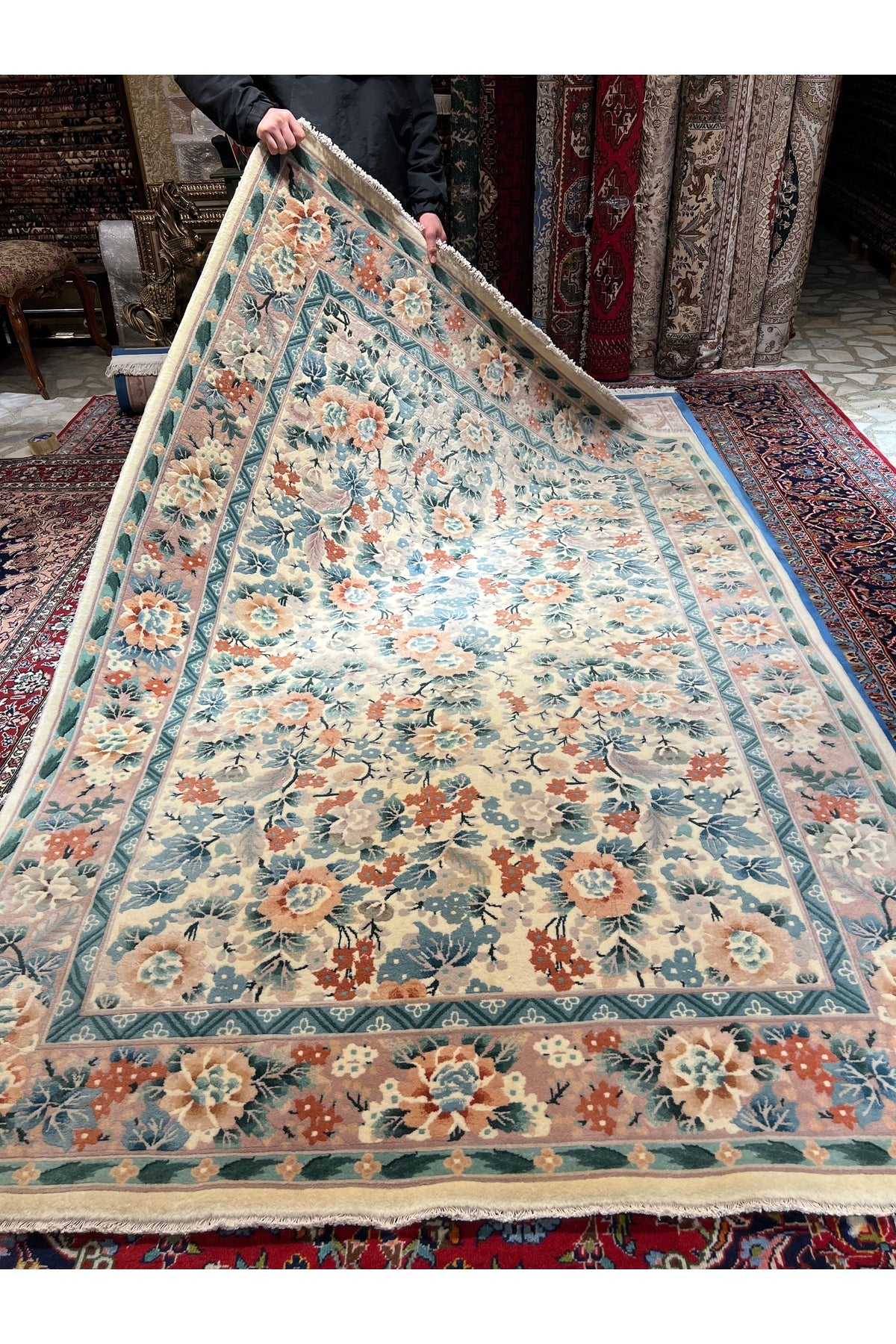 RD RAMAZAN DAG Hand Rug Art Hand-Woven Embossed Chinese Rug Size 240x170