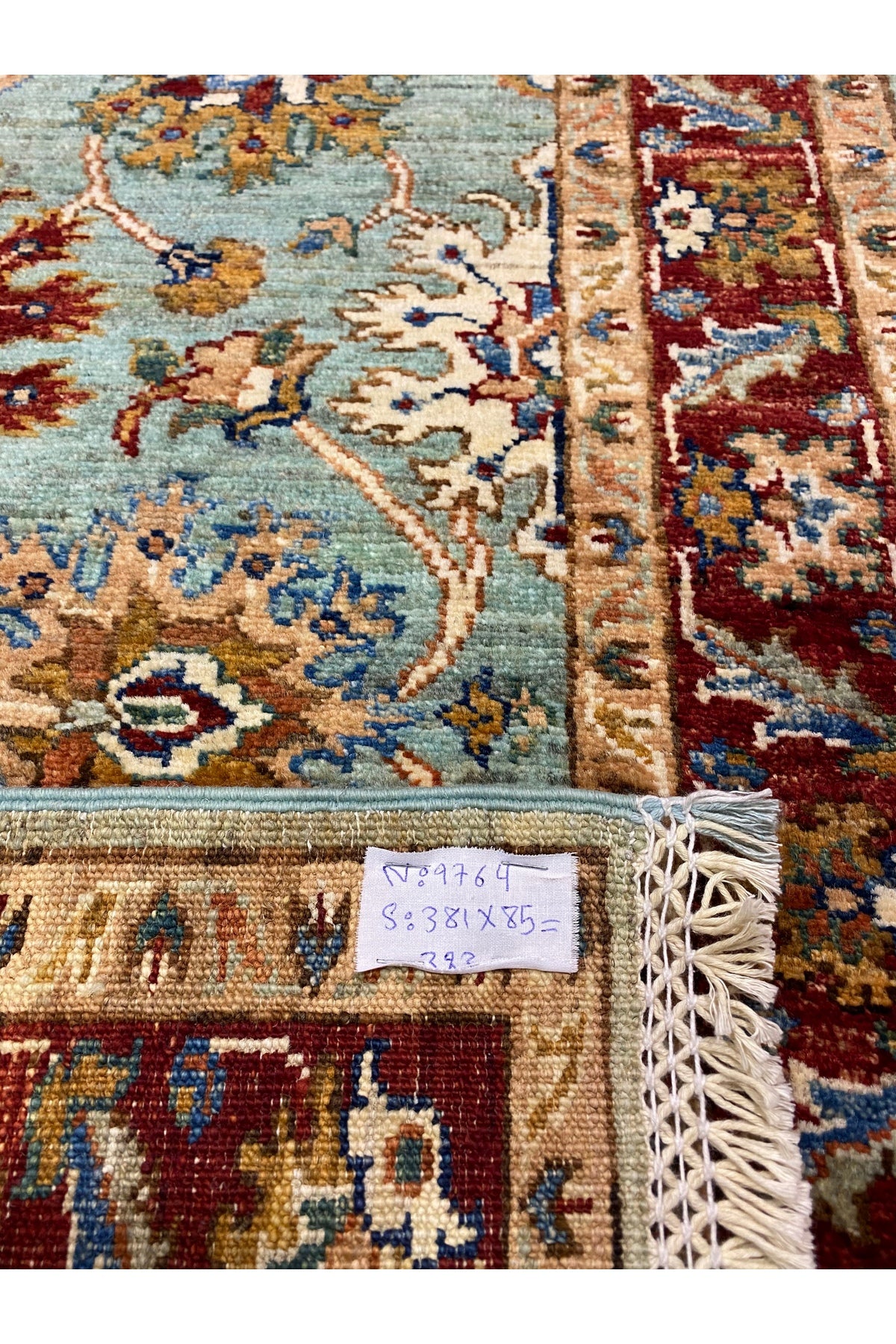 RD RAMAZAN DAG Hand Rug Art Hand-Woven Afghan Sirvan Birinci New Quality Cotton Base Wool Weave Natural Dye 3.80x85