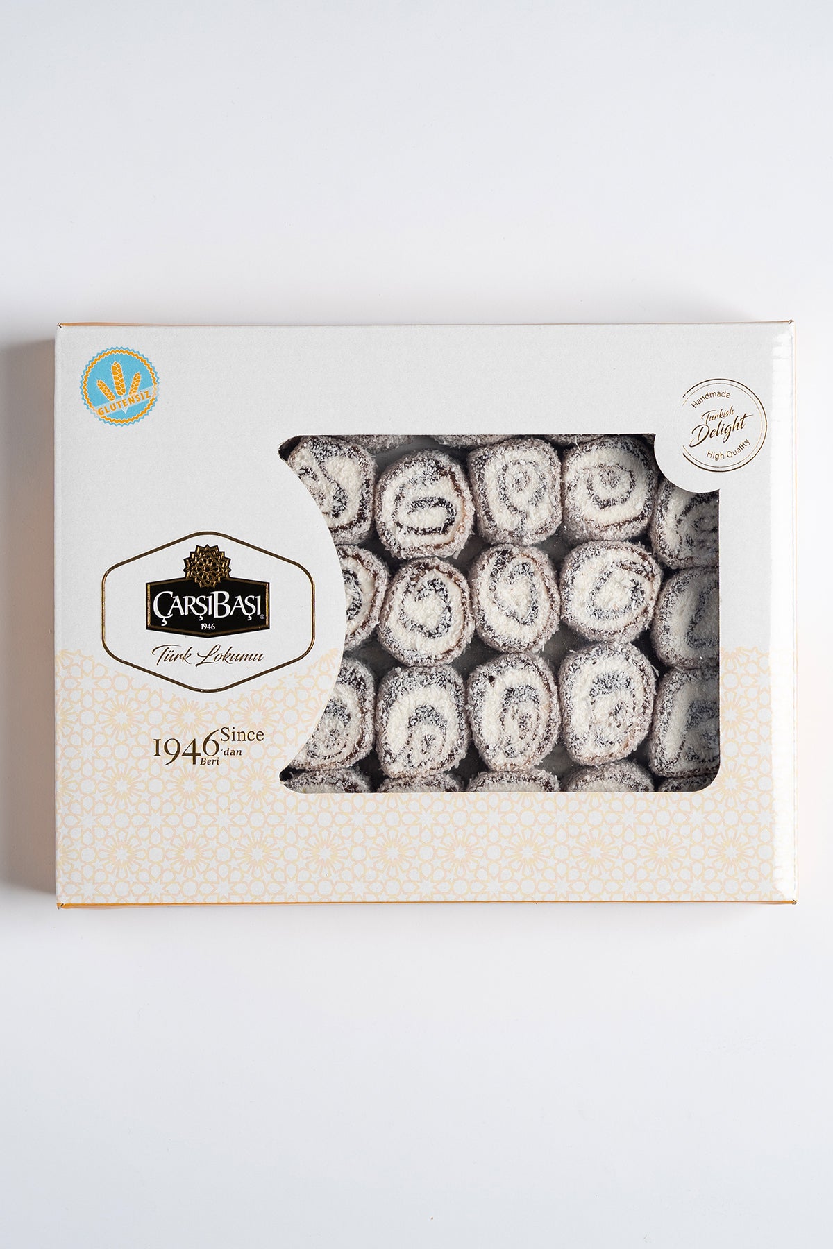 carsibasi Gluten Free Cocoa Rolled Turkish Delight 900 g - MALLTURK