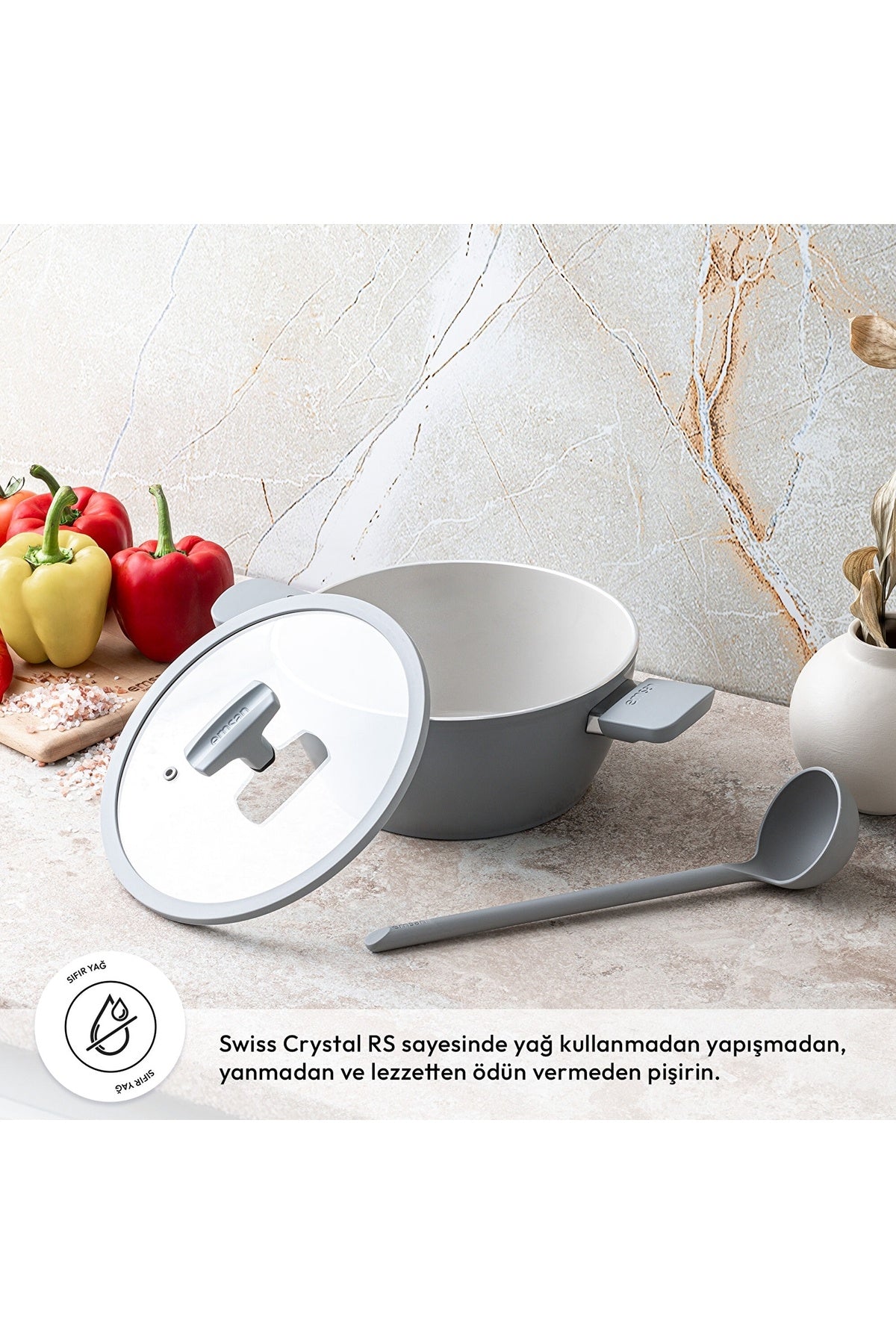 Emsan Swiss Cyrstal RS Stock Pot - MALLTURK