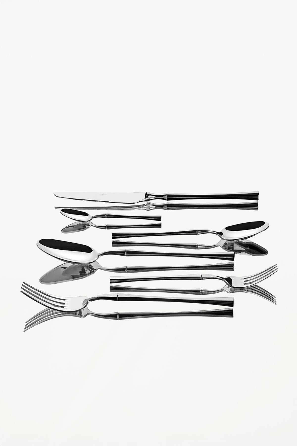 Nehir marbella Plain 6 Place Setting 36 Piece Boxed Flatware Set - MALLTURK