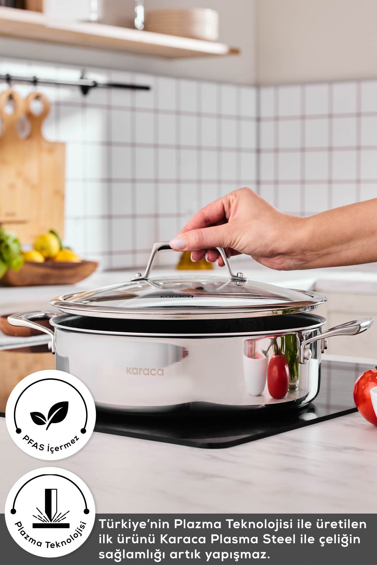 Karaca Plasma 3Ply Nonstick Saute Pan
