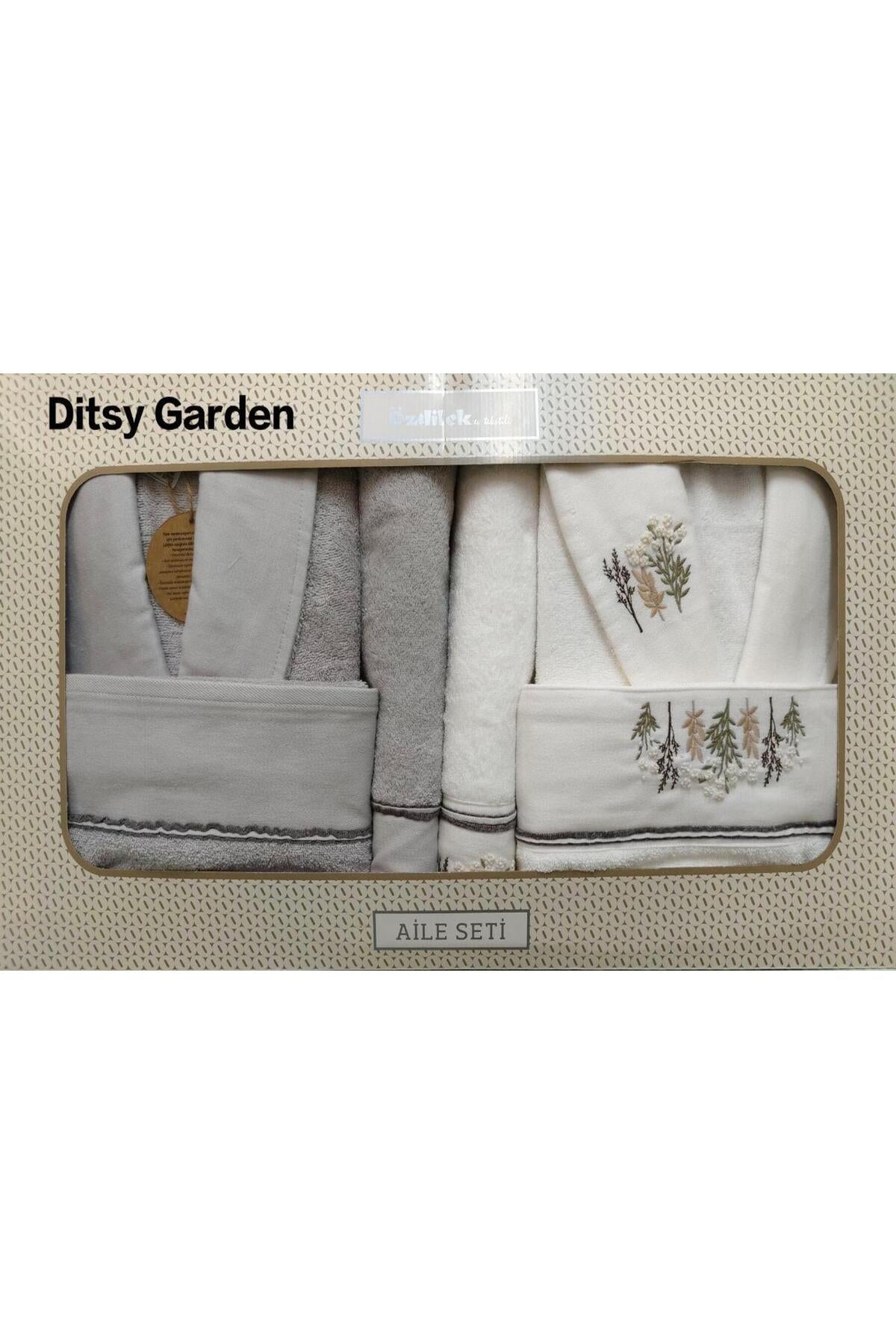 Ozdilek DITSY GARDEN Family Bathrobe Set - MALLTURK