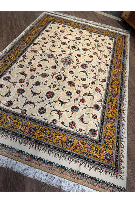 Rustikev Iranian Silk BABILBAHCESI Rug - MALLTURK