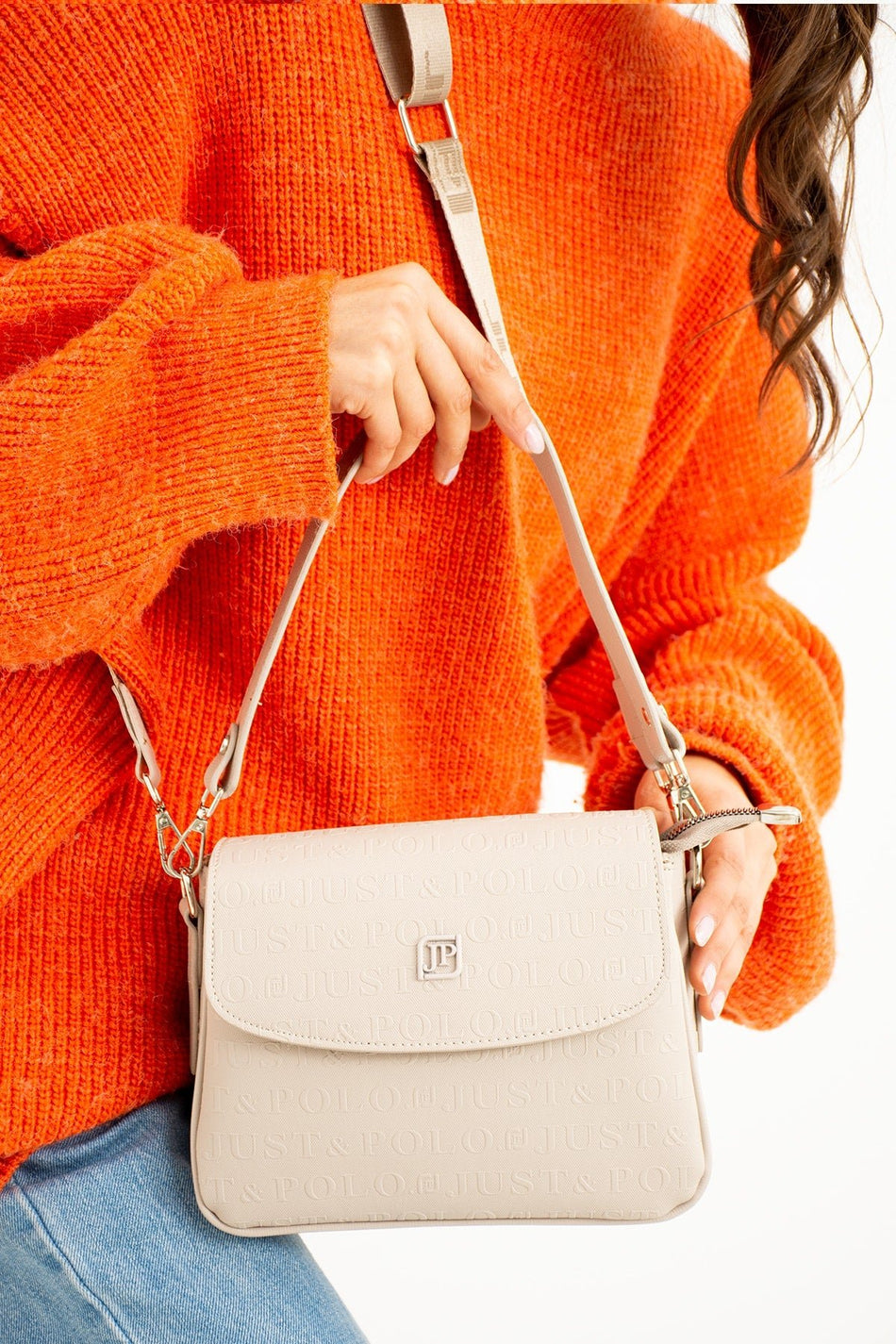 Just Polo New Season Women's Bag JPM40733 Stone - MALLTURK