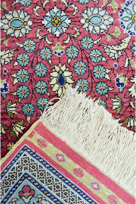 Handmade Pure Silk Hand-Woven Kayseri Rug Runner 73x215 cm (1.57 m2) - MALLTURK