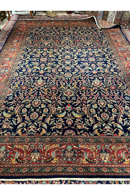 RD RAMAZAN DAG Hand Rug Art Hand-Woven Sivas Prison Workshop Hereke Viyana Pattern Collector Piece Size 345x245 - MALLTURK