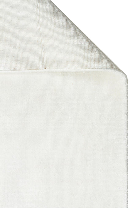 Vog Hali Alure White Handwoven Pure Bamboo Rug Luxury Soft Minimalist Modern Living Room and Lounge Rug - MALLTURK