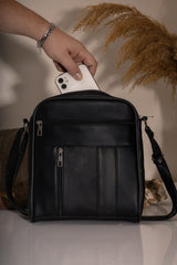 Fubileather Genuine Leather Unisex Messenger Bag