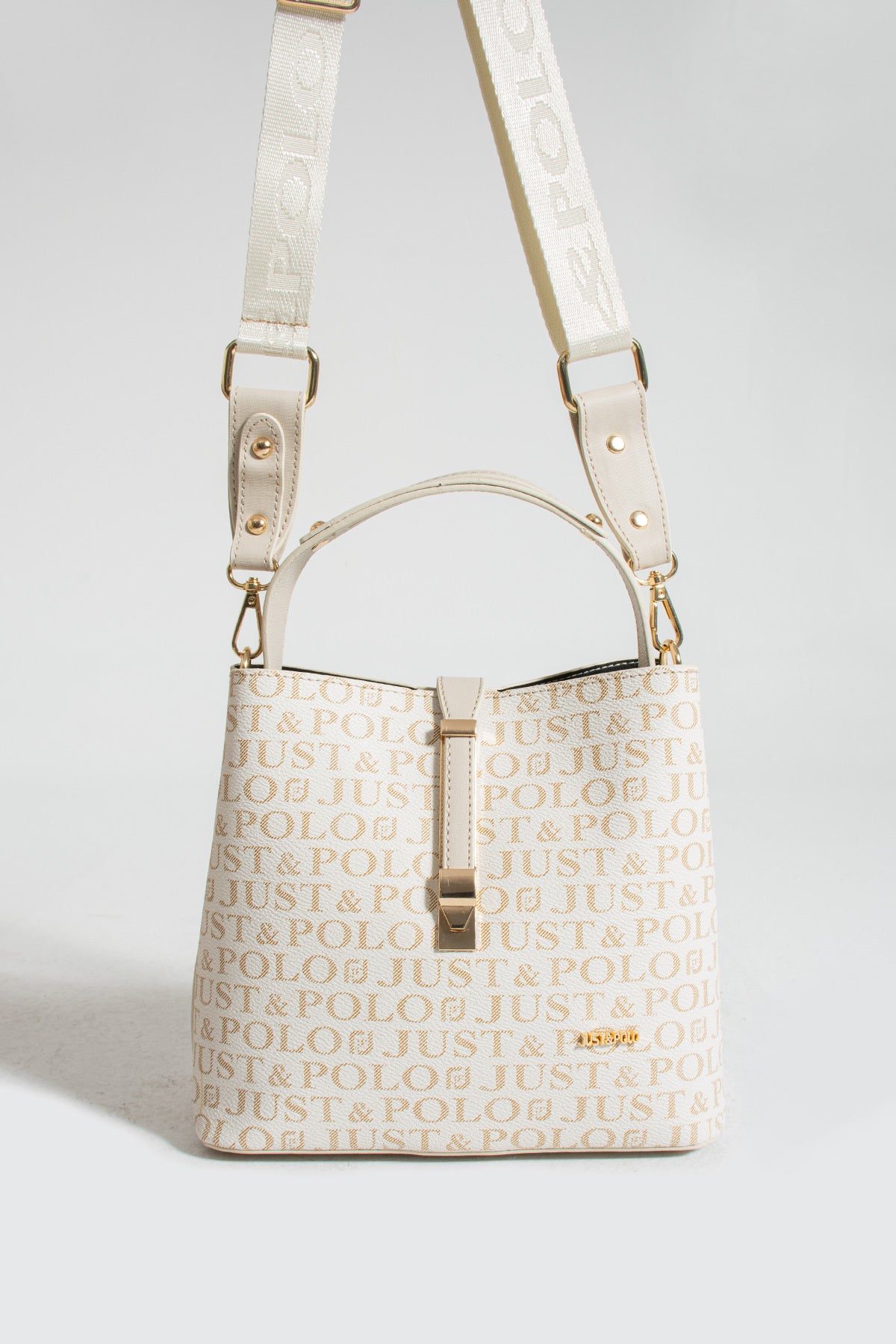 Just Polo Women's Beige Hand and Shoulder Bag 2055 - MALLTURK
