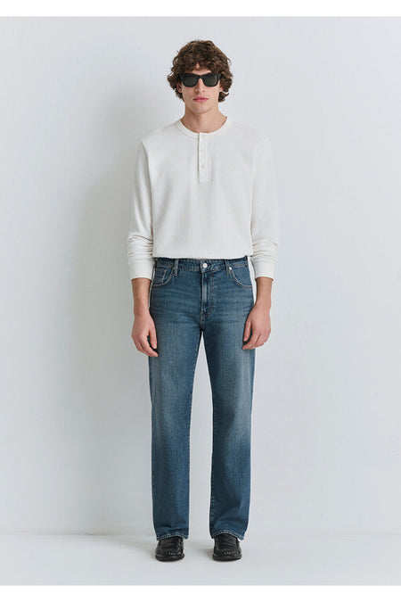Marlon Classic Denim Foggy Jeans in Mavi 0019166-87850 - MALLTURK