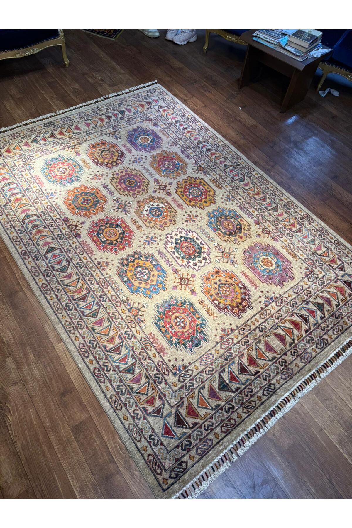Wool Hand-Woven Afghan Rug