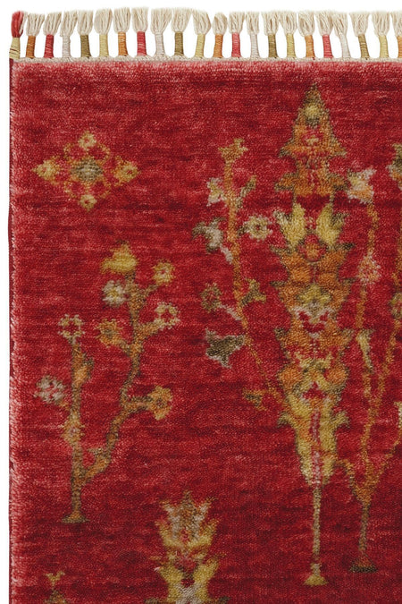 Cool Hali Galata 08 Red Carpet Authentic Living Room Carpet Scandinavian Carpet Bamboo Carpet Handwoven Hallway Carpet - MALLTURK