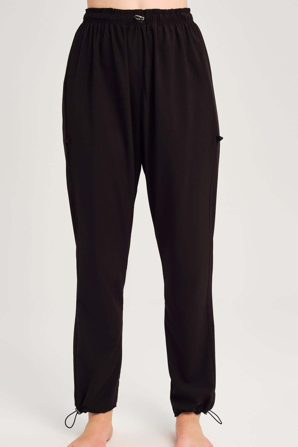 Hashema Flexible Woven Black Pants