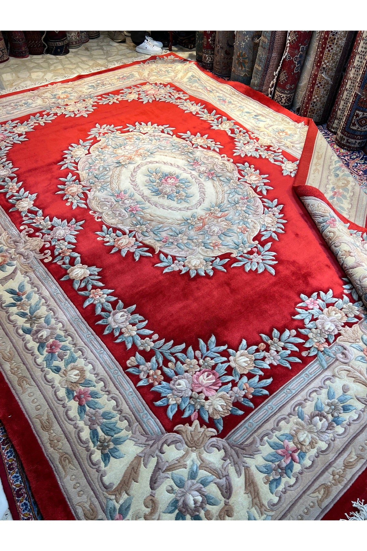 RD RAMAZAN DAG Hand Rug Art Hand-Woven Embossed Chinese Rug Premium Quality Exceptional Bir Urun Size 370x275 - MALLTURK