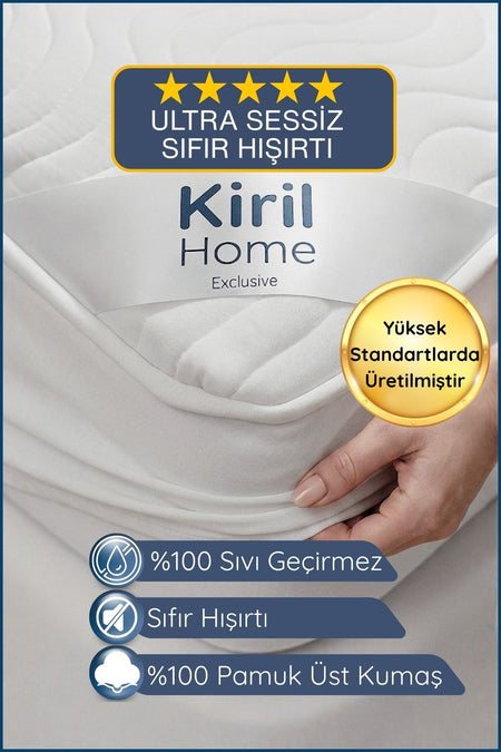Kiril Home Premium Dolgun Waterproof Cotton Fitted Mattress Protector - MALLTURK