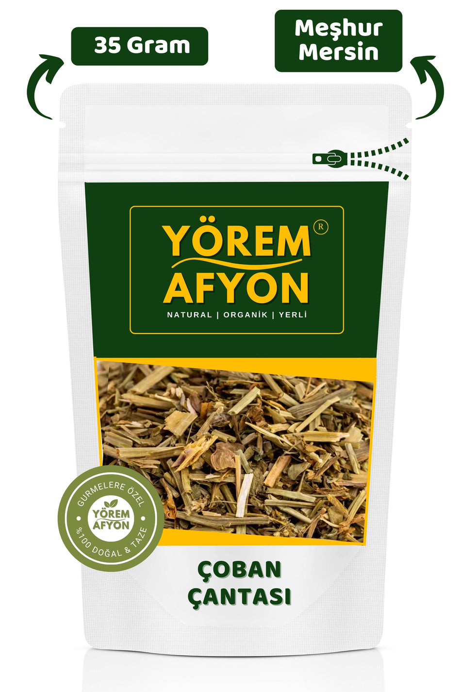 Gulcehre Yorem Afyon Famous Mersin Shepherd's Purse, Cingildak Herb, Kusku Herb, Shepherd's Pouch | 35g. - MALLTURK