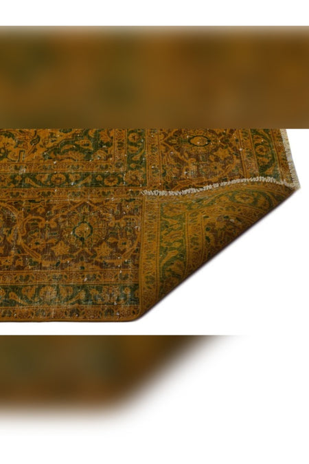 Apex Rug Distressed Vintage Rug XLarge Hand-Woven Natural Yellow 24555 305 x 413 cm - MALLTURK