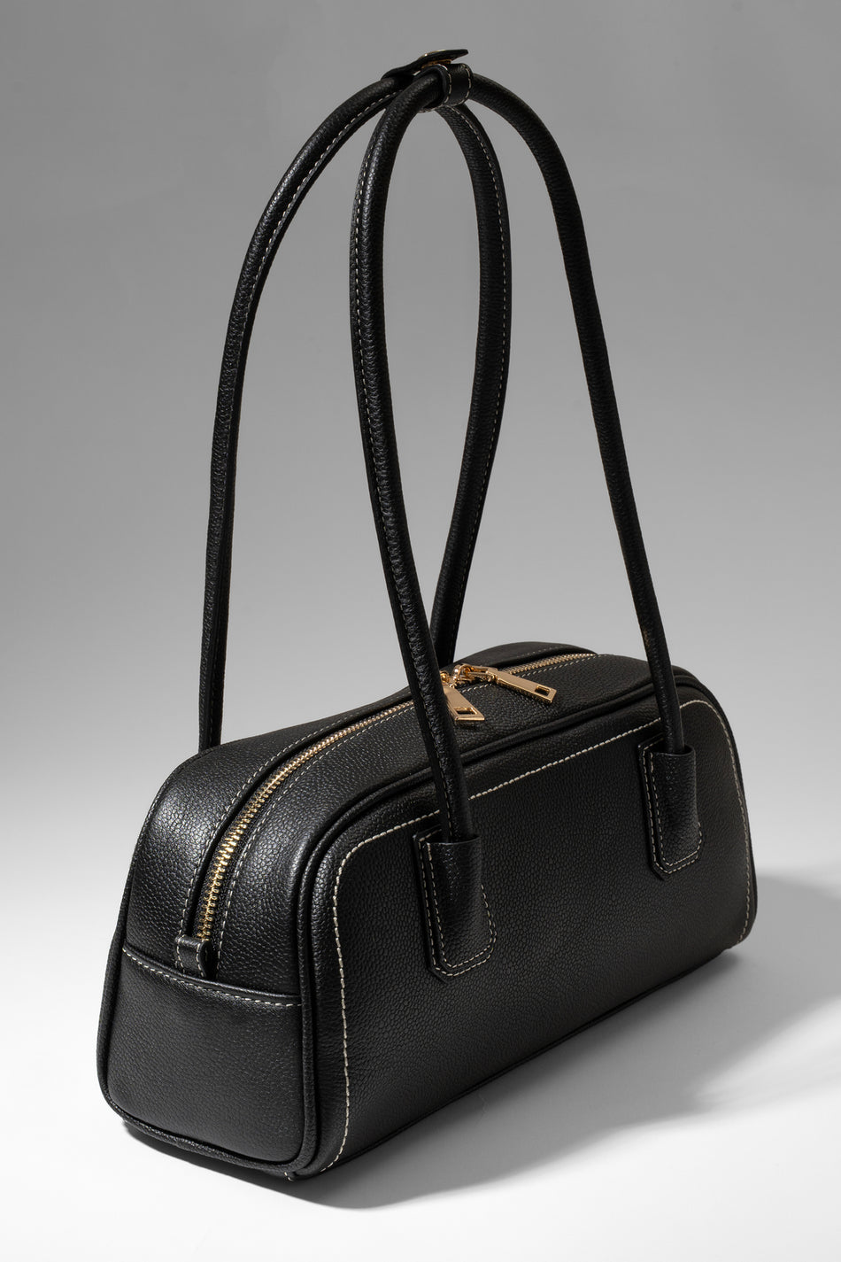 Fubileather Florence Genuine Leather Women's Hand and Shoulder Bag Black