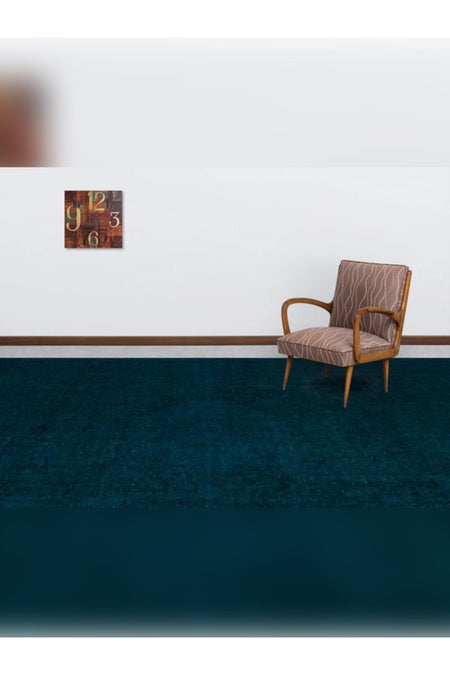 Apex Rug Distressed Vintage Rug XLarge Hand-Woven Natural Turquoise 24574 300 x 402 cm - MALLTURK
