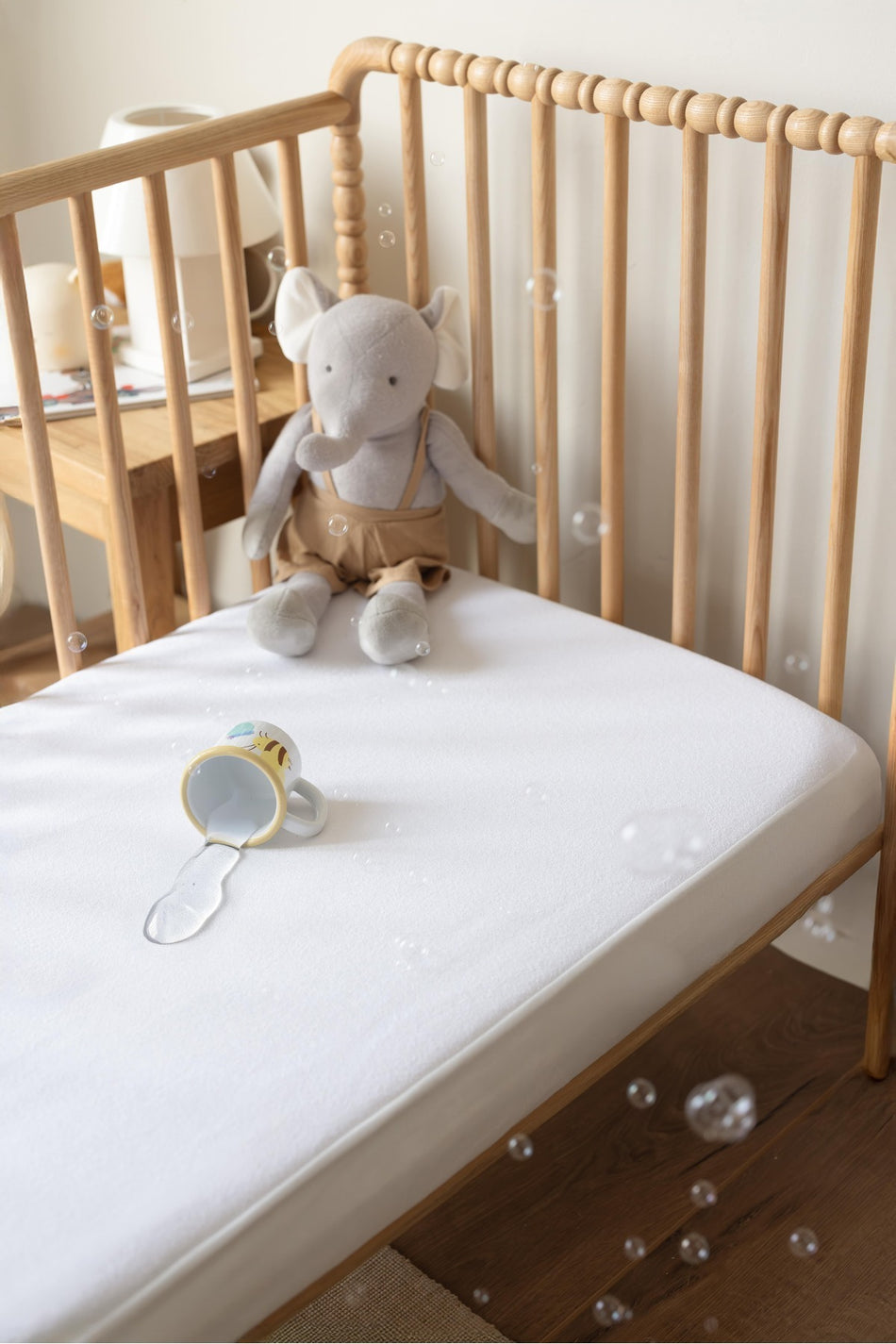 EstaVilla Home Collection Waterproof Cotton Fitted Baby & Kids Mattress Protector - MALLTURK