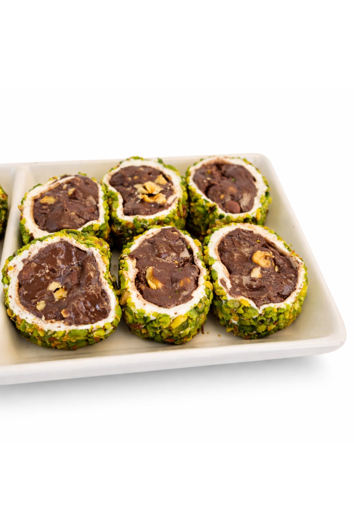 Dadak Turkish Delight and kuruyemis file Pistachio fistigi Coated Chocolate Filled Turkish Delight 500gram - MALLTURK