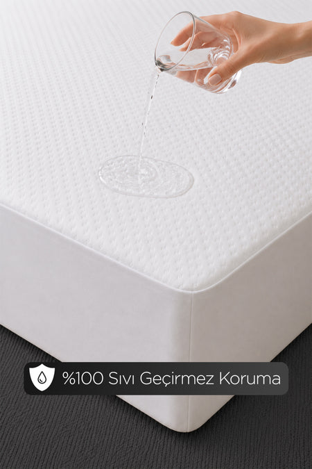 Dream Time Premium Ozel Kutulu Waterproof Fitted Mattress Protector - MALLTURK