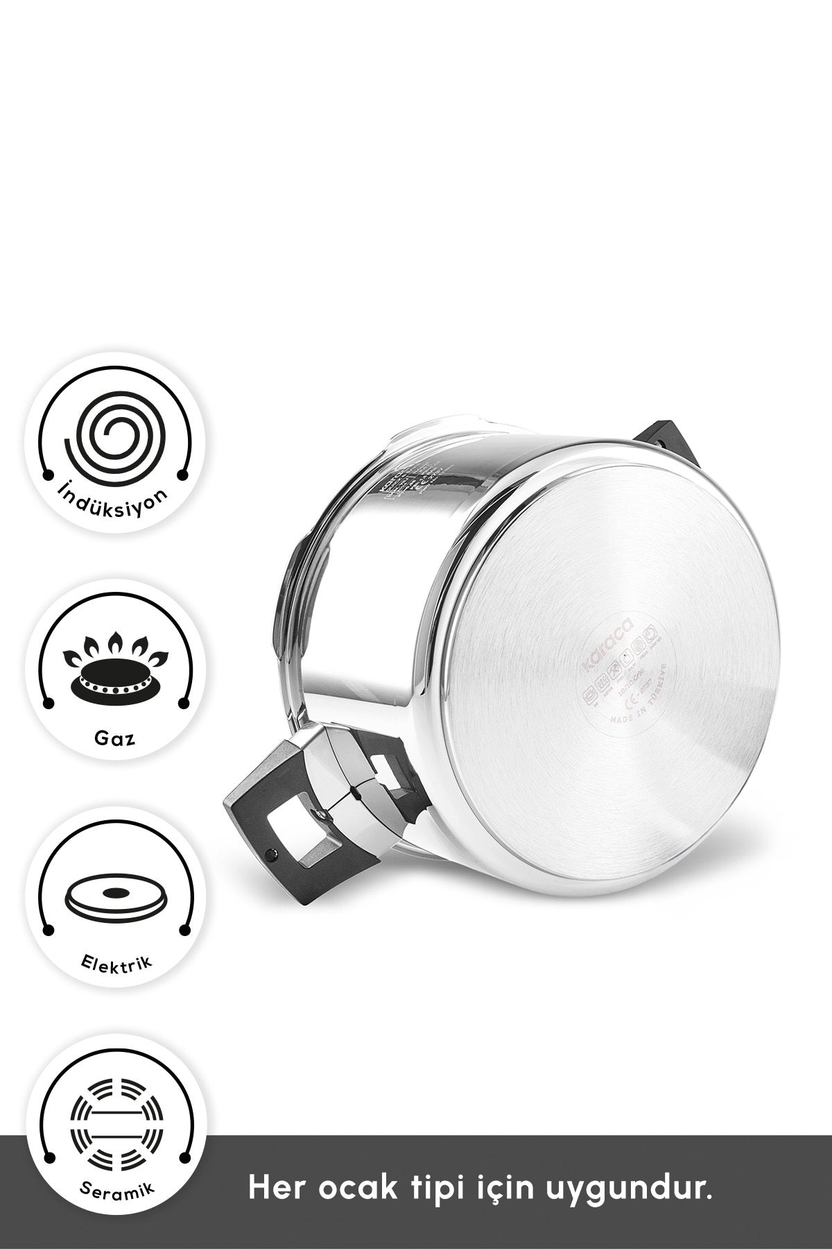 Karaca Quick And Safe induction Base Pressure Cooker Set 6+8 Lt - MALLTURK