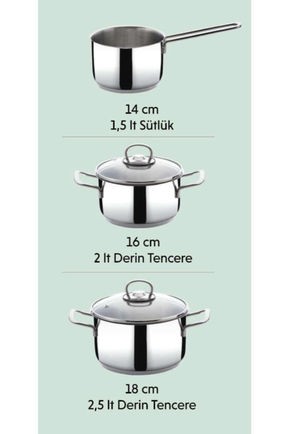 Emsan Yonca 5 Piece Cookware Set - MALLTURK