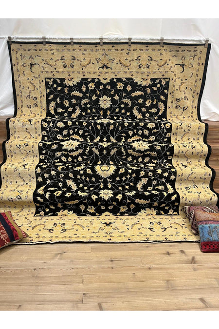SIRVAN Rug Hand-Woven AFGAN Usak Rug - 247 x 299 - MALLTURK