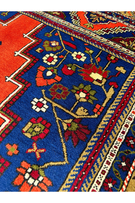 BURAK Rug Hand-Woven Buyuk Taspinar Rug 182x330 Navy Kiremit 6 m2 Natural Dye Rug