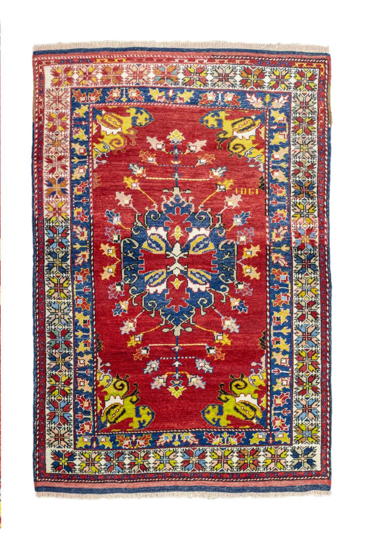 Soho Antiq Yavi Hand-Woven Red Wool Rug 157x207 cm - MALLTURK