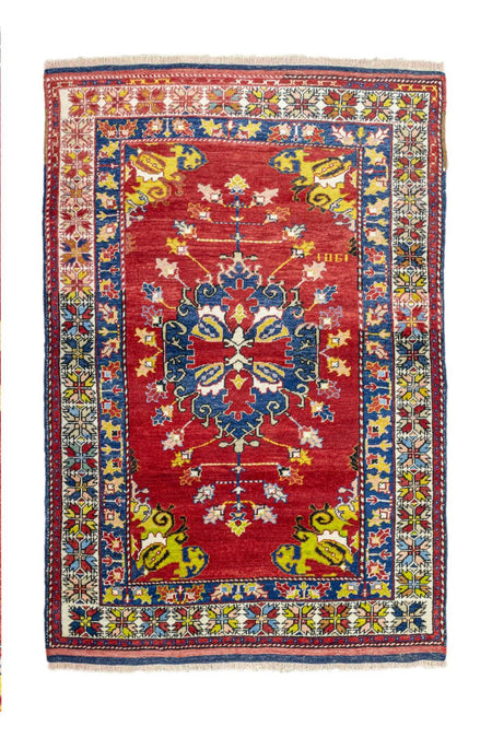 Soho Antiq Yavi Hand-Woven Red Wool Rug 157x207 cm - MALLTURK