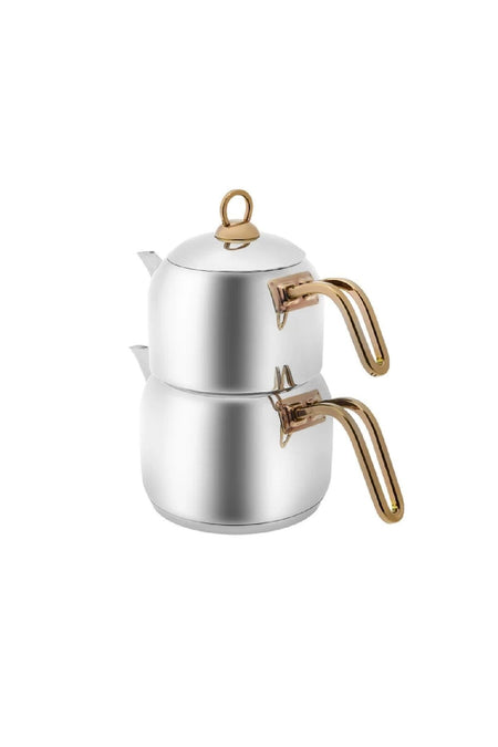 Karaca Urban Midi induction Base Teapot Set Gold - MALLTURK