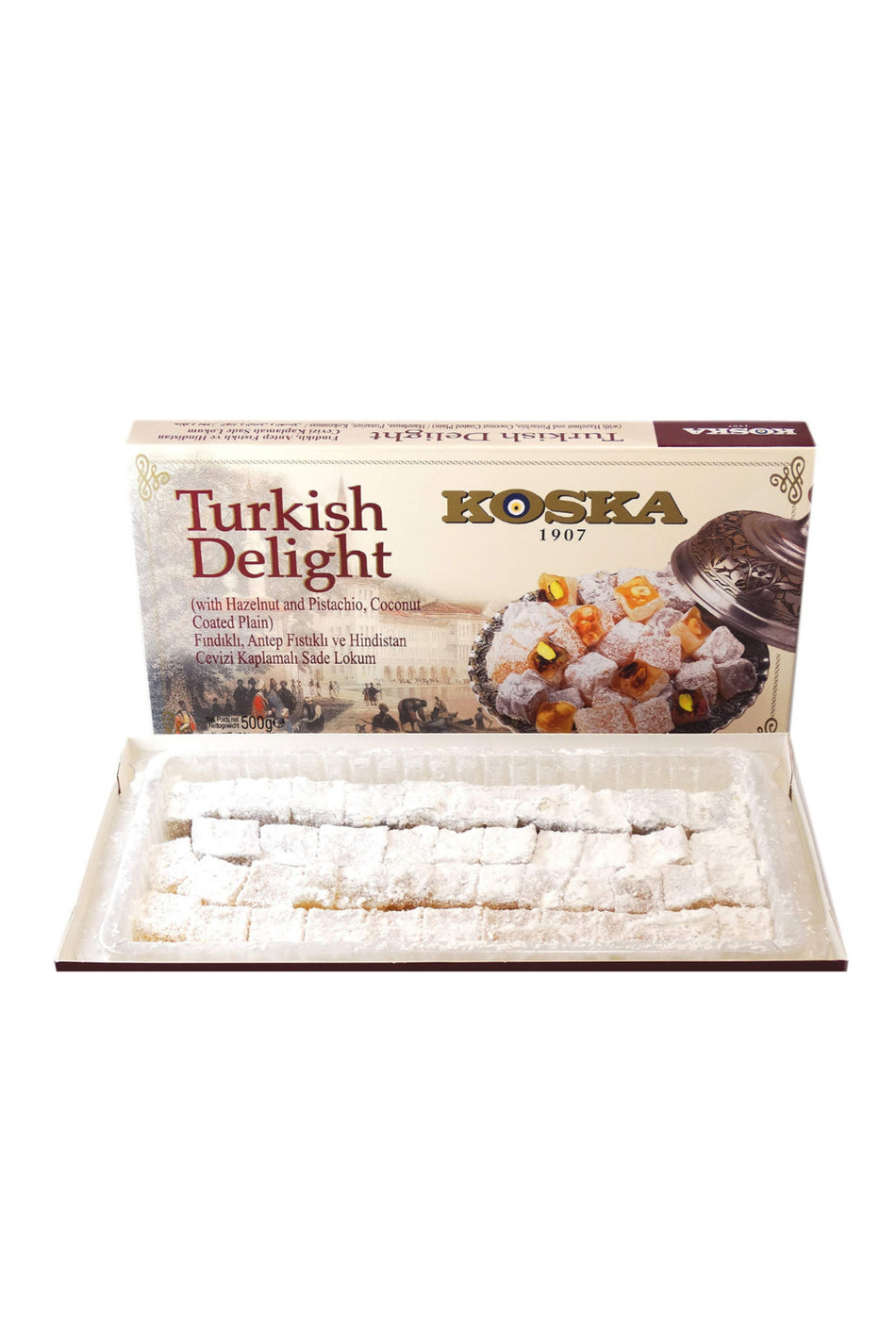 Koska Assorted hin cev fin fis Turkish Delight 500gr x 1 Pack - MALLTURK