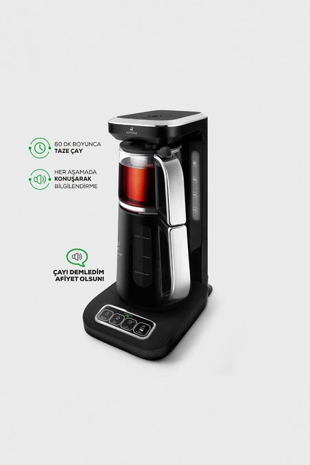 Karaca Robotea Pro 4 in 1 Talking Tea Maker Chrome - MALLTURK