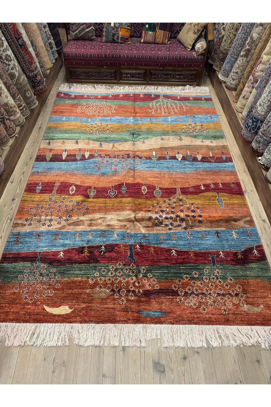Sirvan Handwoven Afghan Rug - 300 x 209 - MALLTURK