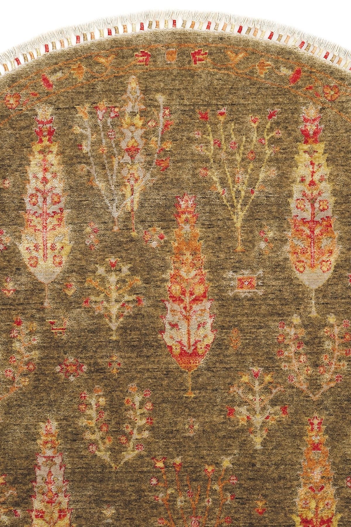 Cool Hali Galata 08 Khaki Carpet Living Room Carpet Bohemian Scandinavian Carpet Bamboo Carpet Handwoven Round Hallway Carpet - MALLTURK