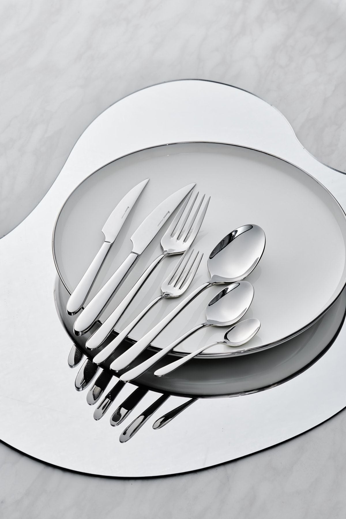 Karaca bellamy 84 Piece 12 Place Setting elegance Boxed Flatware Set - MALLTURK