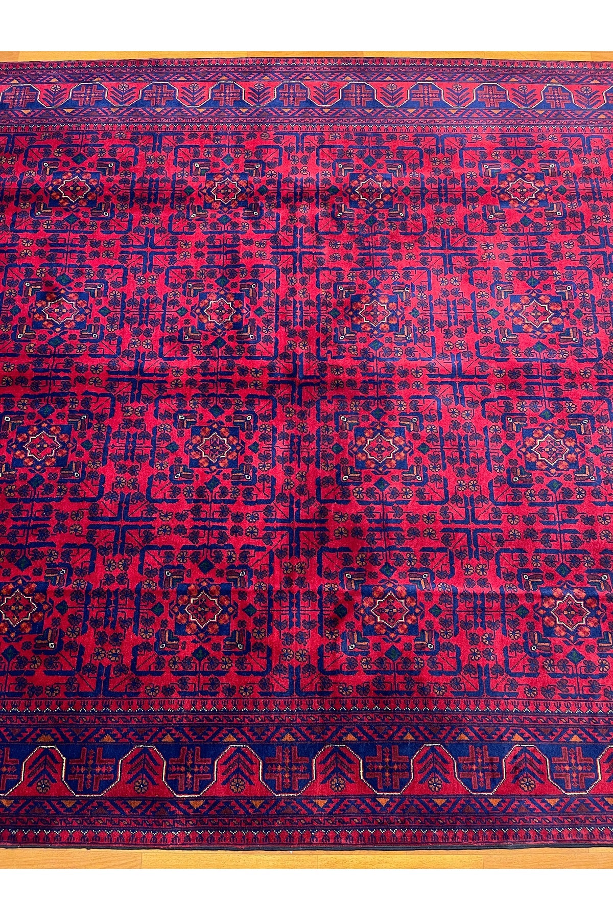 Afghan Rug Hand-Woven 100% Wool Harika Yildiz Pattern