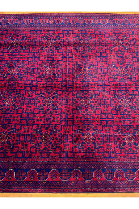 Afghan Rug Hand-Woven 100% Wool Harika Yildiz Pattern