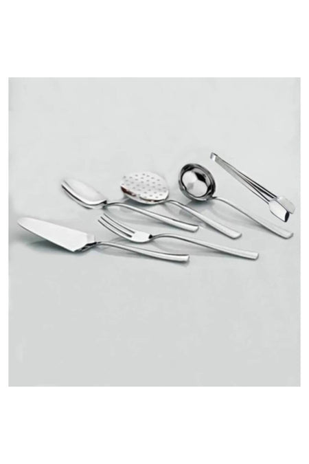 Nehir sahra Plain 6 Piece Serving Utensil Set - MALLTURK