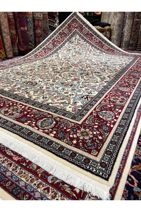 RD RAMAZAN DAG Hand Rug Art Hand-Woven Sumerbank Hereke Rug Signed Polonez Design Size 300x200 - MALLTURK