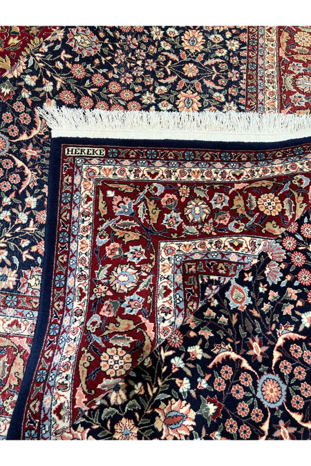 RD RAMAZAN DAG Hand Rug Art Hand-Woven Sumerbank Hereke Rug Signed Seven Mountains Flower Size 285 x 200 - MALLTURK